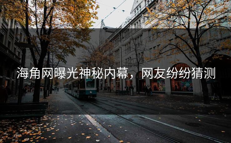 海角网曝光神秘内幕，网友纷纷猜测